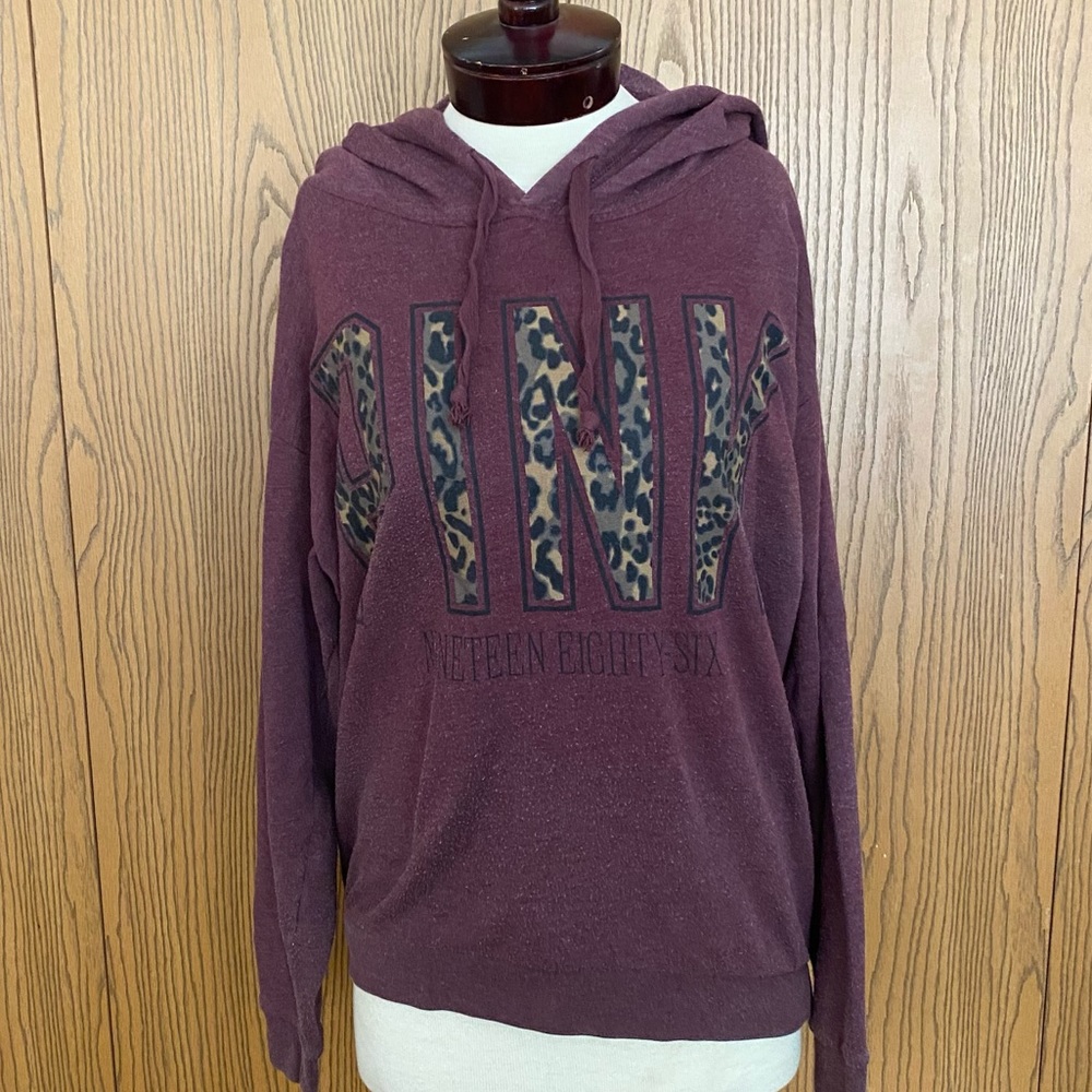 Well loved pink leopard hoodie